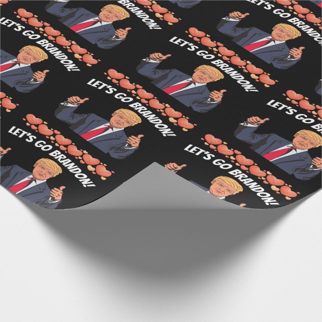 LASSEN SIE UNS BRANDON TRUMP VALENTINE'S WRAPPING  GESCHENKPAPIER (Ecke)