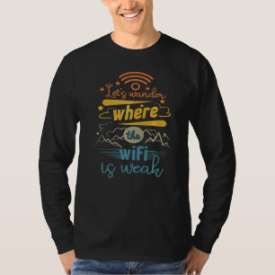 Lassen Sie uns darüber nachdenken, wo das Wifi ein T-Shirt