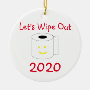 Lassen Sie uns das Jahr 2020 abschaffen Keramik Ornament