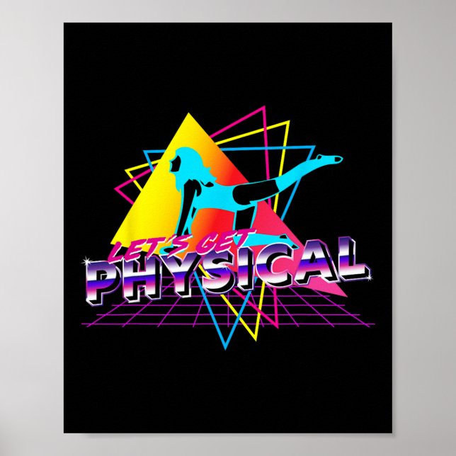 Lassen Sie uns das körperliche Trainingsgerät komp Poster (Vorne)