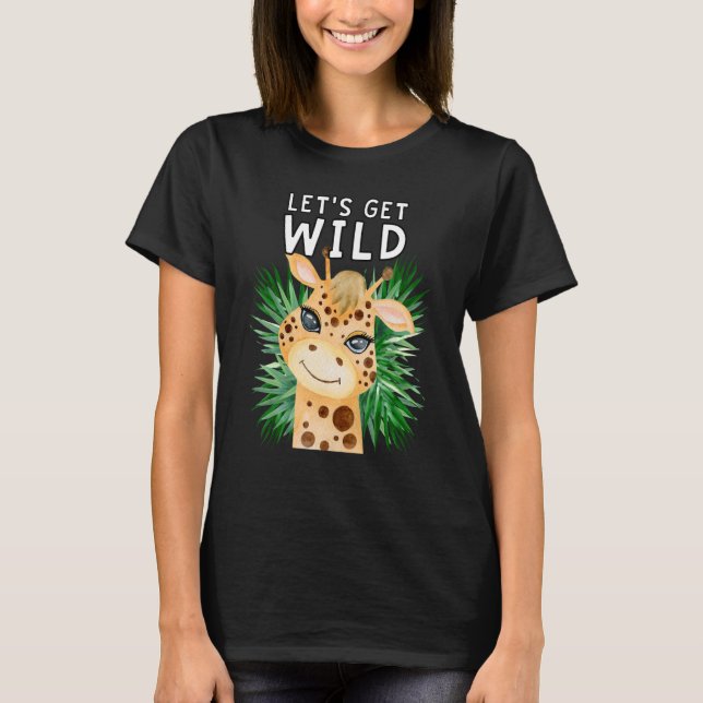 Lassen Sie uns das Safari-Party "Wilde Zoos" im Zo T-Shirt (Vorderseite)