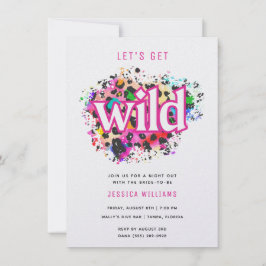 Lassen Sie uns den Junggeselinnen-Abschied "Wild A Einladung