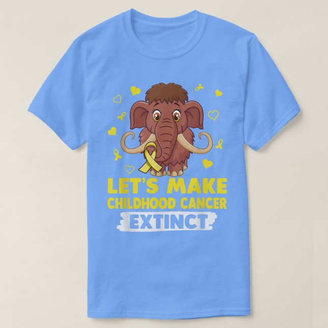 Lassen Sie uns den Krebs im Kindesalter aussterben T-Shirt (Design vorne)