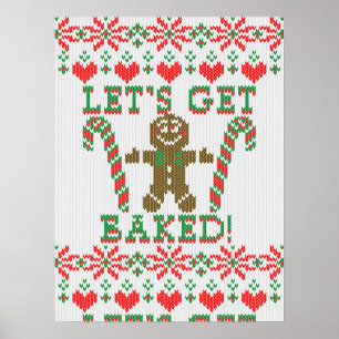 Lassen Sie uns den Lebkuchen gebacken bekommen Poster
