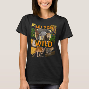 Lassen Sie uns den Tag des Safari-Party im Tiergar T-Shirt