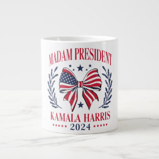 Lassen Sie uns die Arbeit Kamala Harris 2024 absch Jumbo-Tasse
