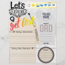 Lassen Sie uns die Beilage des Travel Journal entd