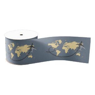 Lassen Sie uns die Illustration der Welt bereisen Ripsband