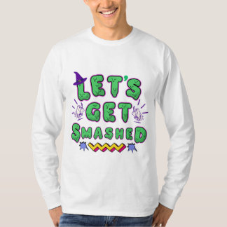 Lassen Sie uns ein durchschlagenes Halloween-Party T-Shirt