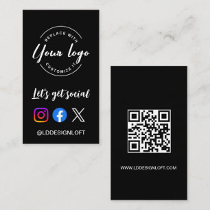 Lassen Sie uns ein individuelles Logo-QR-Code für Visitenkarte