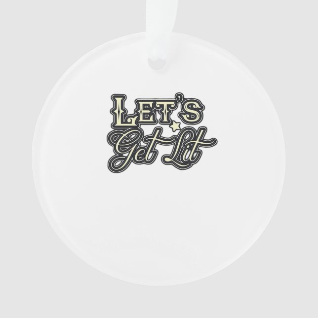 Lassen Sie uns ein klassisches kreatives Lässig Ornament (Vorderseite)