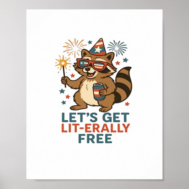 Lassen Sie uns ein lit-echtes kostenloses Design - Poster (Vorne)