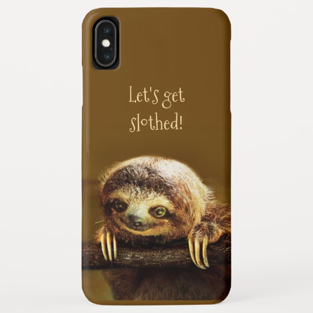 Lassen Sie uns ein Slothed (anpassbar) Phone Case  (Rückseite)