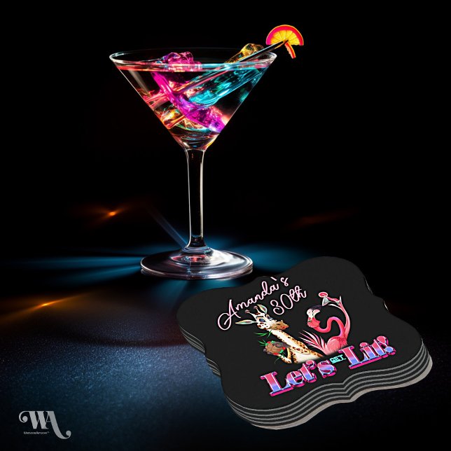 Lassen Sie uns einen erwachsenen Neon-Cocktail zum Untersetzer (Von Creator hochgeladen)