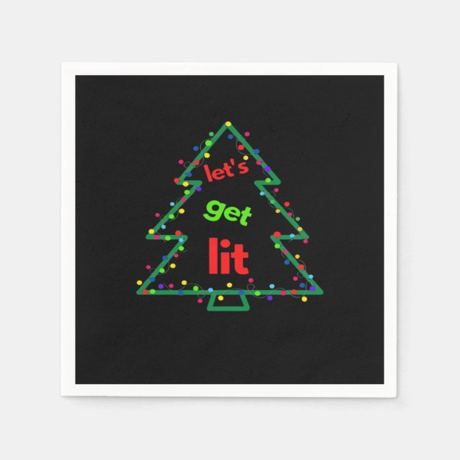 Lassen Sie uns einen unverzichtbaren Retro-Stil be Serviette (Vorderseite)