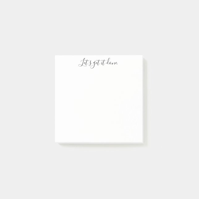 Lassen Sie uns es fertig machen Inspiration Post-it Klebezettel (Vorderseite)