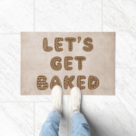 Lassen Sie uns gebackene Lebkuchen kochen Fußmatte