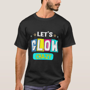 Lassen Sie uns glänzen Crazy Star Hintergrund Retr T-Shirt