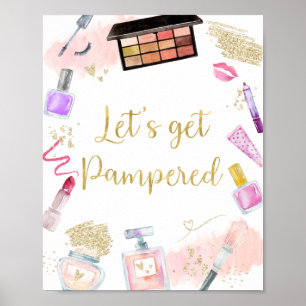 Lassen Sie uns Pampered Glitz & Glam Wellness-Cent Poster