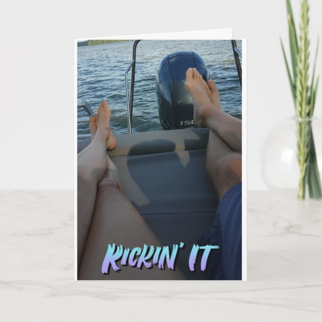 **LASSEN SIE UNS SAIL WEGE** UND FEIERN SIE UNSERE KARTE (Vorderseite)