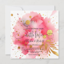 Lassen Sie uns sie duschen mit Liebe Paare Dusche  Einladung