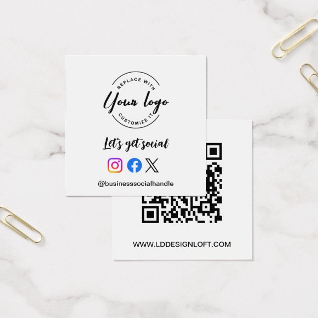 Lassen Sie uns Social Media QR-Code-Website mit in (Büro)