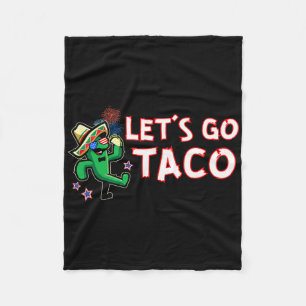 Lassen Sie uns Taco Trump immer Hühner ausgehen 3 Fleecedecke
