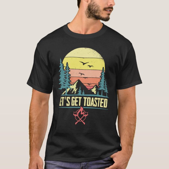 Lassen Sie uns Toasted Campfire Marshmallows Funny T-Shirt (Vorderseite)