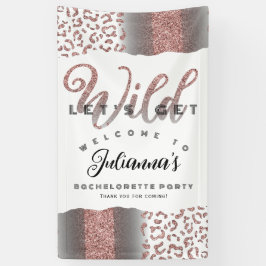 Lassen Sie uns Wild Animal Print Bachelorette begr Banner