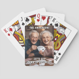 Lassen Sie uns zum Personalisierten Foto des Busin Spielkarten