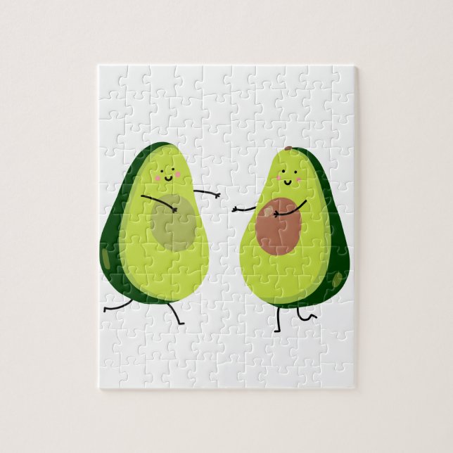LASSEN SIE US AVOCUDDLE, AVOCADO-ENTWURF PUZZLE (Vertikal)