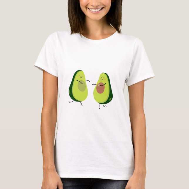 LASSEN SIE US AVOCUDDLE, AVOCADO-ENTWURF T-Shirt (Vorderseite)