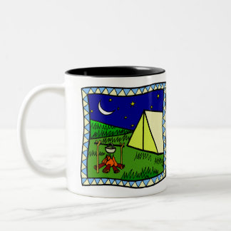 LASSEN SIE US GEHEN CAMPING ZWEIFARBIGE TASSE