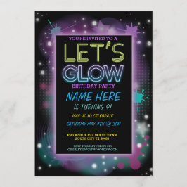 LASSEN SIE US-GLÜHEN EINLADUNG