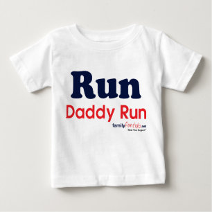Lassen Sie Vati-Lauf laufen Baby T-shirt