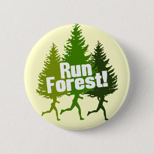 Lassen Sie Wald laufen, schützen Sie den Tag der Button
