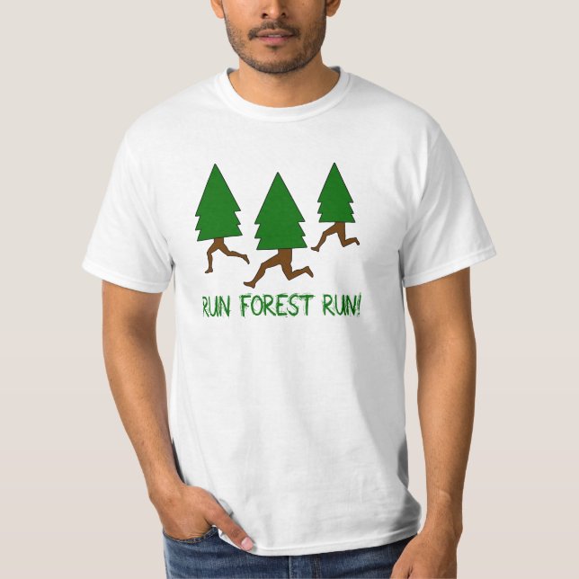 Lassen Sie Waldlauf laufen T-Shirt (Vorderseite)
