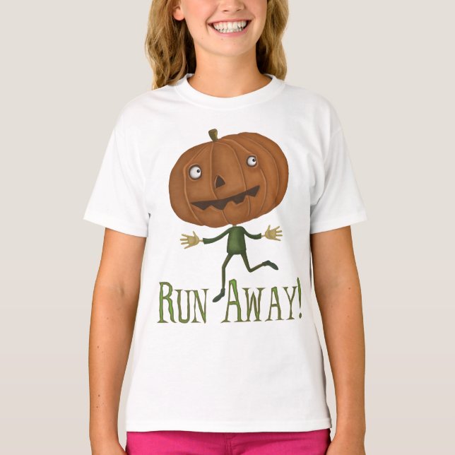 Lassen Sie wegkürbis zerstörten T - Shirt laufen (Vorderseite)