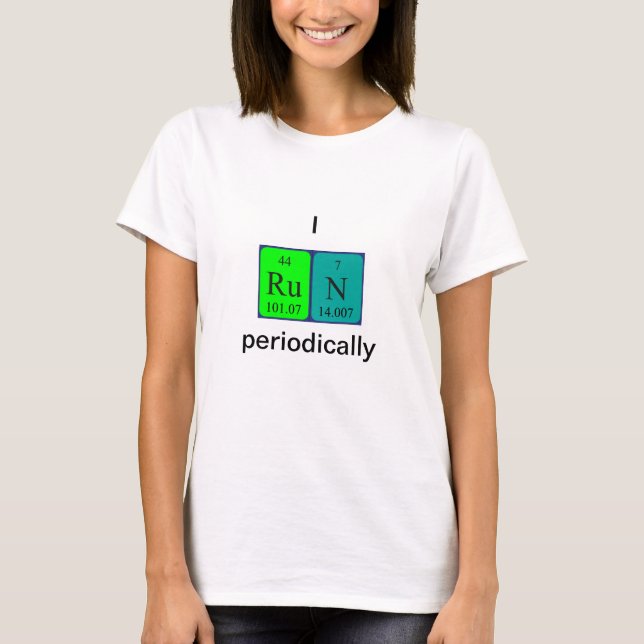 Lassen Sie Wort-Shirt 8 der periodischen Tabelle T-Shirt (Vorderseite)