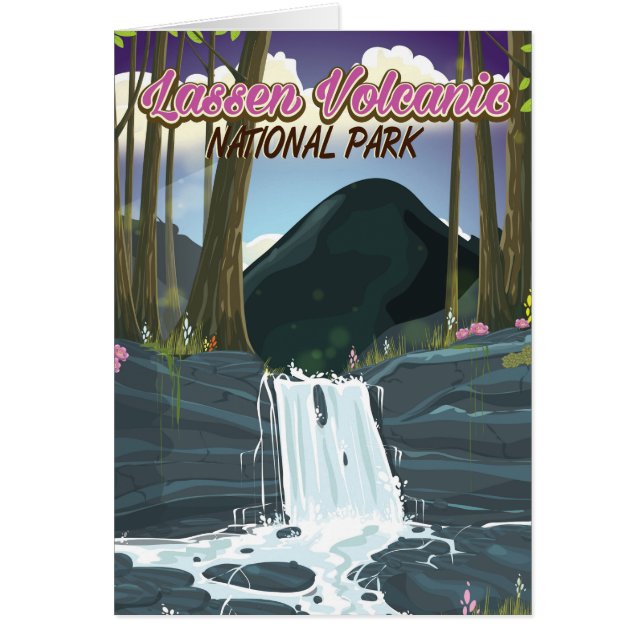 Lassen Volcanal National Park Reiseplakat (Vorne)