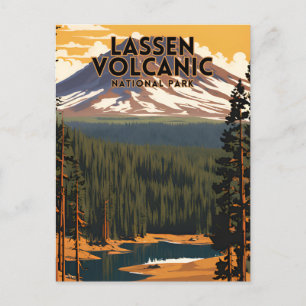 Lassen Volcanal National Park Travel Postkarte