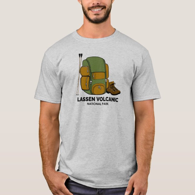 Lassen-Volcanal-Nationalpark-Rucksack T-Shirt (Vorderseite)