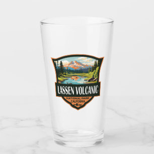 Lassen-Volcanic National Park Illustration Travel Glas