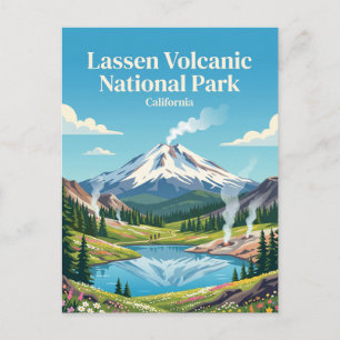 Lassen Volcanic National Park Kalifornien Postkarte