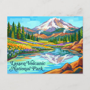 Lassen Volcanic National Park, Kalifornien, USA Postkarte