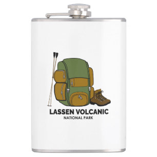 Lassen Volcanic National Park Rucksack Flachmann