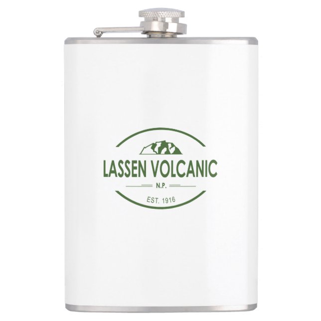 Lassen-Volcanic-Nationalpark Flachmann (Vorderseite)