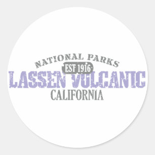 Lassen-Volcanic-Nationalpark Runder Aufkleber