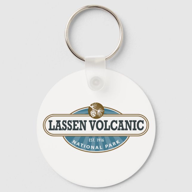 Lassen-Volcanic-Nationalpark Schlüsselanhänger (Vorderseite)