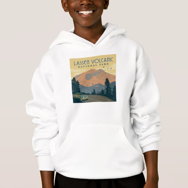 Lassen-Volcanic-Nationalpark | Straßenfahrt Hoodie (Vorderseite)